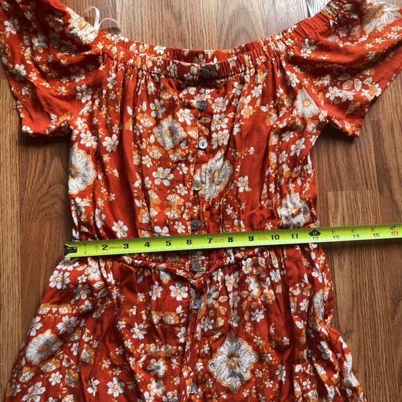 Abel the Label burnt orange dress - Picture 5 of 11